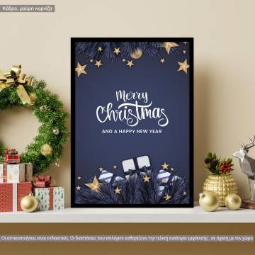 Merry Christmas happy new year, poster
