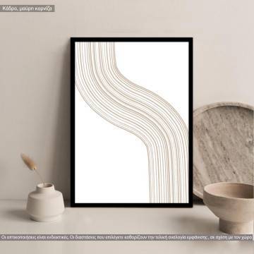 Brushed lines I, κάδρο, μαύρη κορνίζα