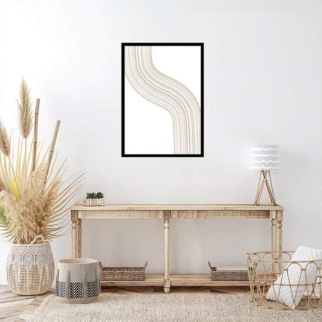 Brushed lines I, αφίσα, πόστερ, διαθέσιμη και σε πίνακα σε καμβά, κάδρο μαύρη κορνίζα, λευκή κορνίζα, ξύλινη κορνίζα