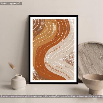 Brushed lines X, Poster