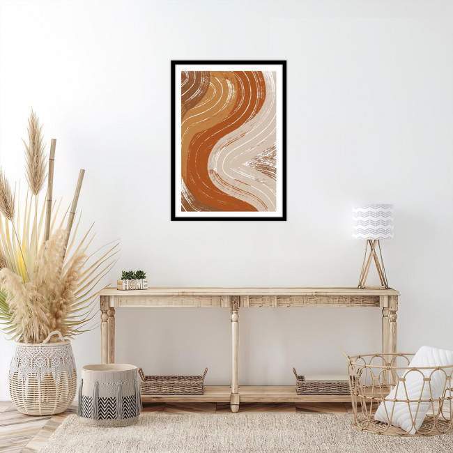 Brushed lines X, Poster