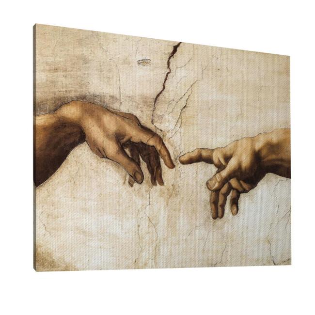 Canvas print The creation of Adam, Michelangelo