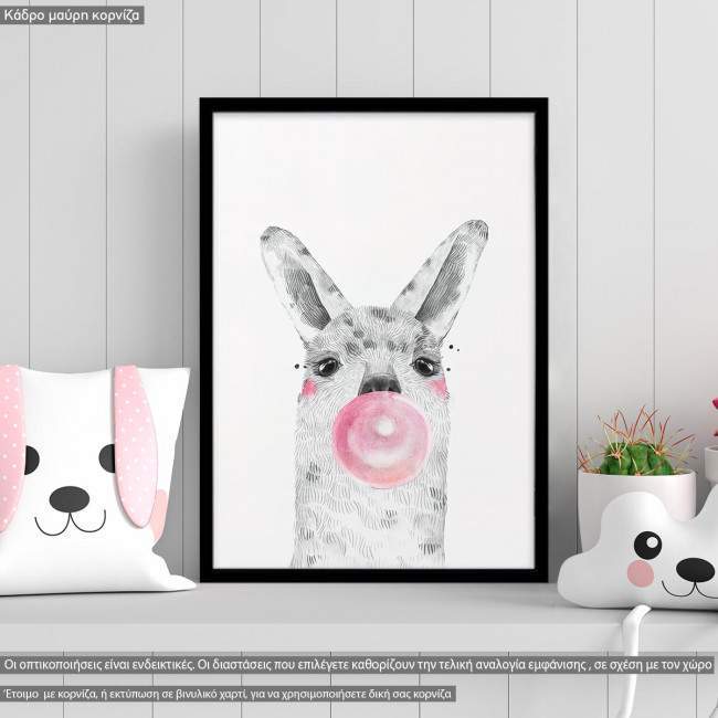 Poster Bubble alpaca