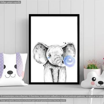 Poster Bubble elephant