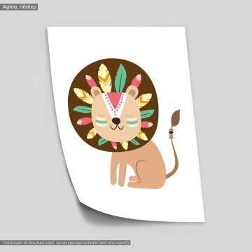 Tribal lion I, poster 2