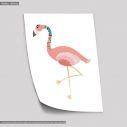 Tribal flamingo I, poster