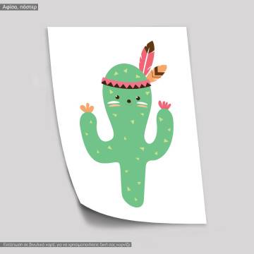 Tribal cactus I, poster 2