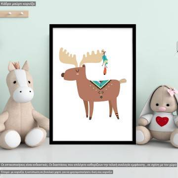 Tribal reindeer I, poster