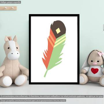 Tribal feather III, poster