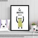 Be brave monster poster