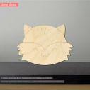 Wooden fox head