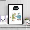 Hello monster friends, poster