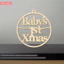 Baby's 1st Christmas-wooden