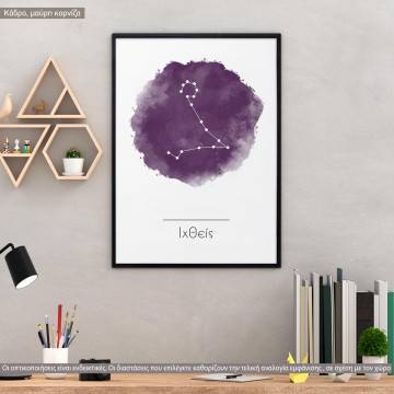 Pisca zodiac, poster