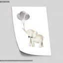 Baby elephant I watercolor, αφίσα, πόστερ
