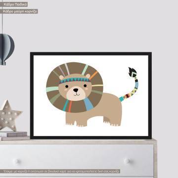 Tribal lion III, poster