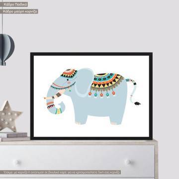 Tribal elephant I, poster