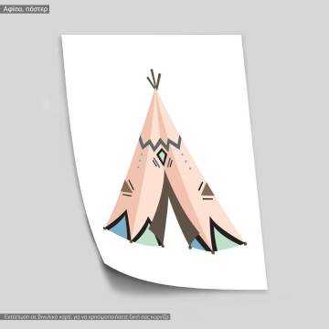 Indian tent I, κάδρο, μαύρη κορνίζα 2