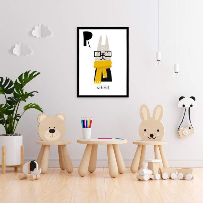 R rabbit poster