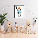 S sheep poster
