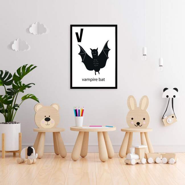 V vampire bat poster