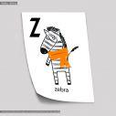Z zebra poster