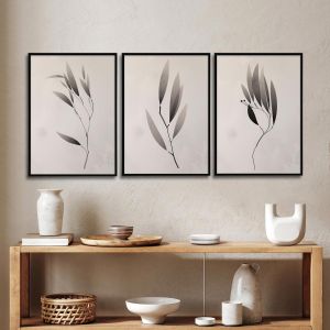 Olive branches poster  Poster with black frame View 1