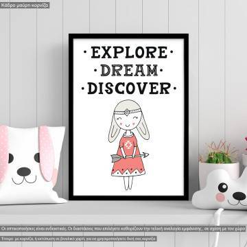 Explore dream girl, Poster, Scandinavian style