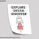 Explore dream girl, Poster, Scandinavian style