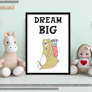 Dream big, Poster, Scandinavian style