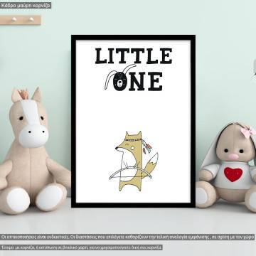 Little one, Σκανδιναβικό στυλ, κάδρο, μαύρη κορνίζα