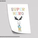 Super Hero, Poster, Scandinavian style