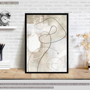 Abstract human form, poster