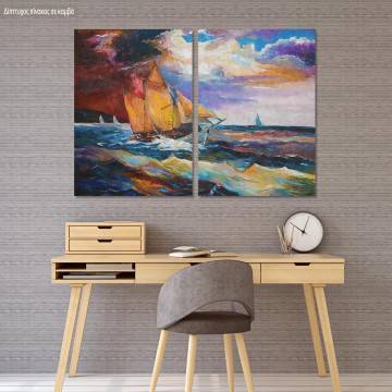 Canvas print mild wind, two panels