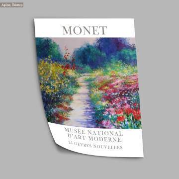 Flower garden, Monet, Poster 2
