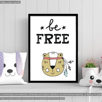 Be free, Poster, Scandinavian style