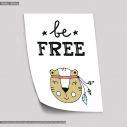 Be free, Poster, Scandinavian style