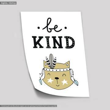 Be Kind, Poster, Scandinavian style 2