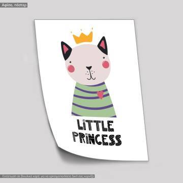 Poster KittenLittle princess, Scandinavian style  2