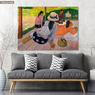 Canvas print The siesta, Gauguin P.