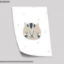 Pastel animals, Tiger, poster