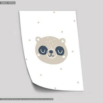 Παστέλ ζωάκια, Πάντα, κάδρο, μαύρη κορνίζα 2