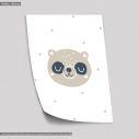Pastel animals, Panda, poster