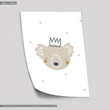 Pastel animals, Koala, poster 2