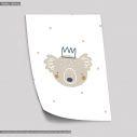 Pastel animals, Koala, poster