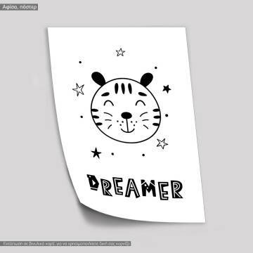 Poster Tiger Dream, Scandinavian style 2