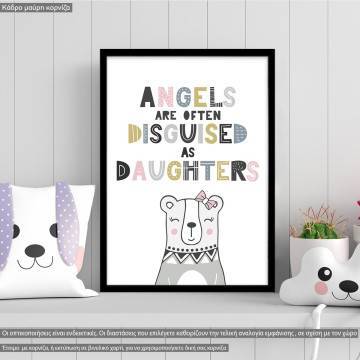 Angels are Daughters, κάδρο, μαύρη κορνίζα