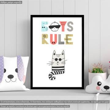 Boys rule poster