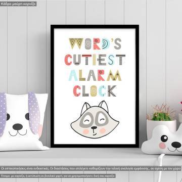 Alarm raccoon poster