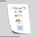 Mommy's new man, bear poster